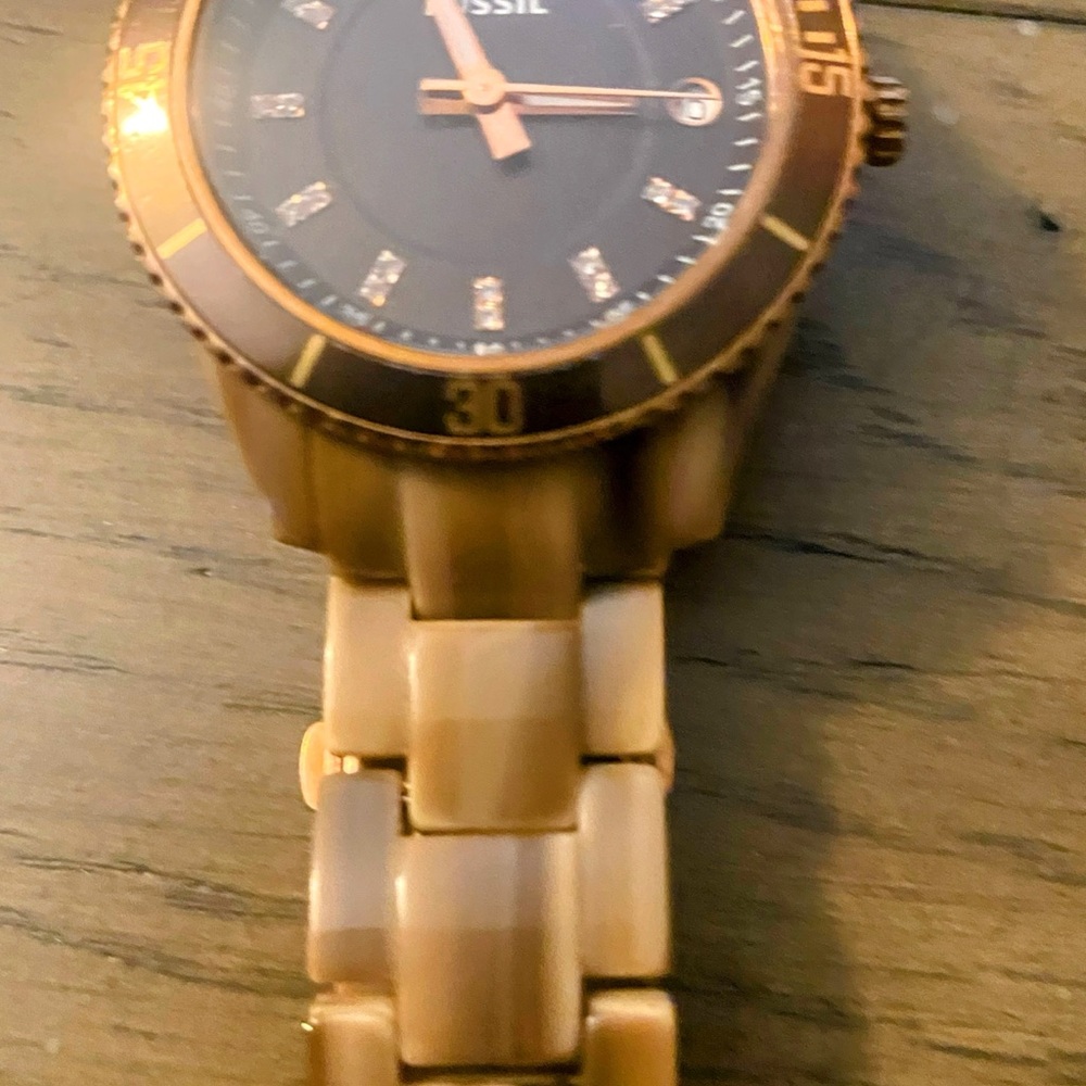Fossil Women's Watch - Black and Gold